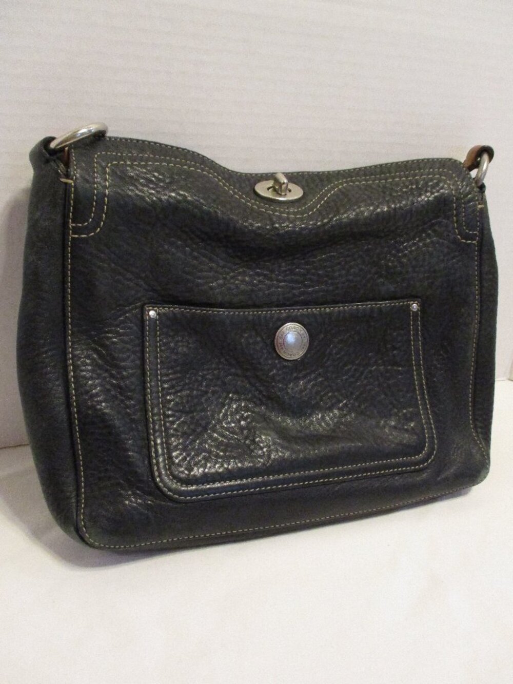 Coach Purse Black Strap Outdoor Travel Vacation Cruise Dinner Night Purse Bag